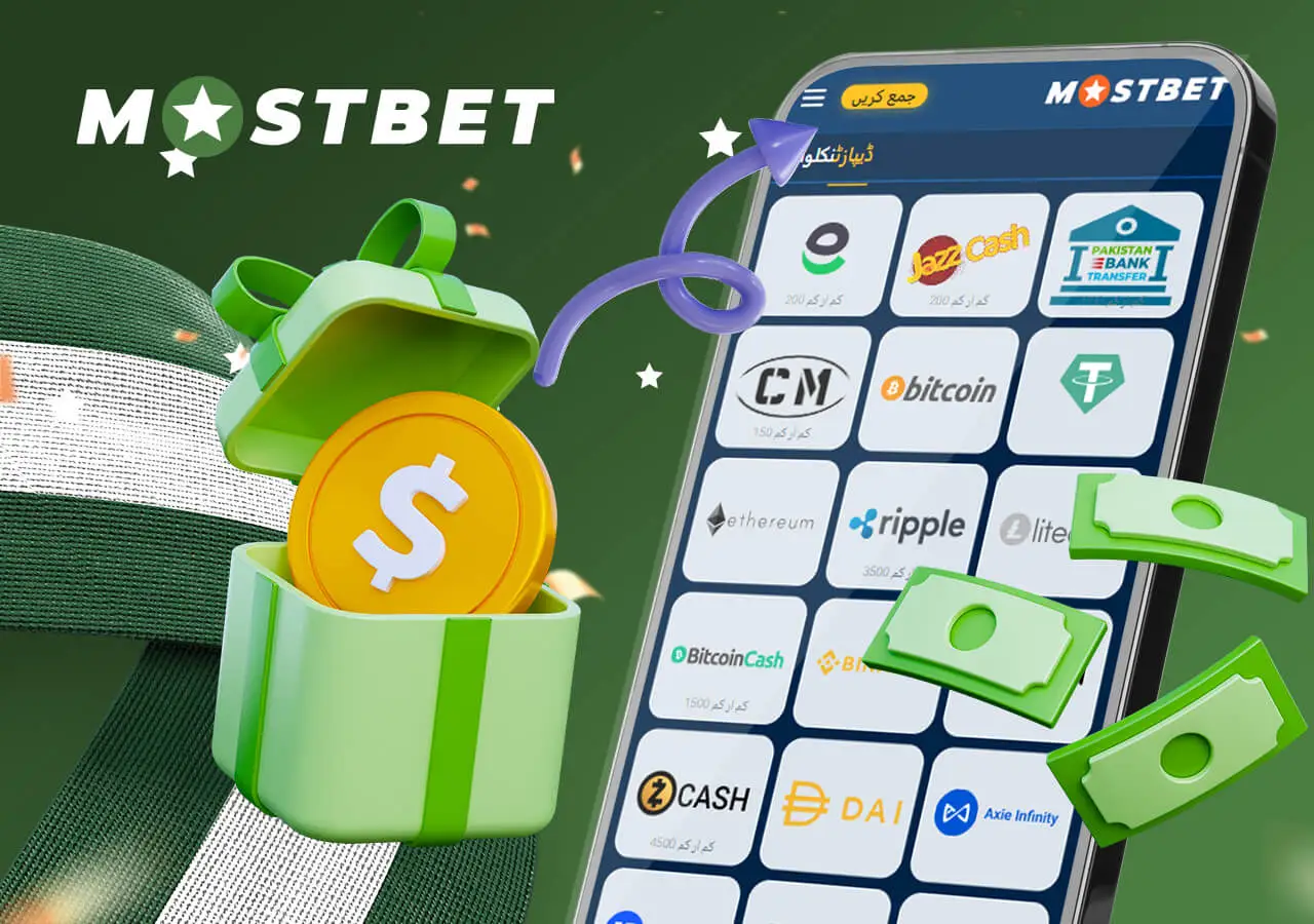 Make your first deposit on Mostbet Pakistan