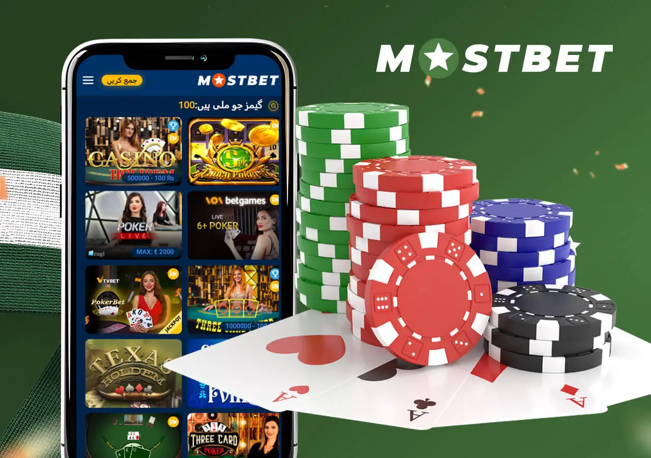 Large selection of Casino poker games at Mostbet Pakistan